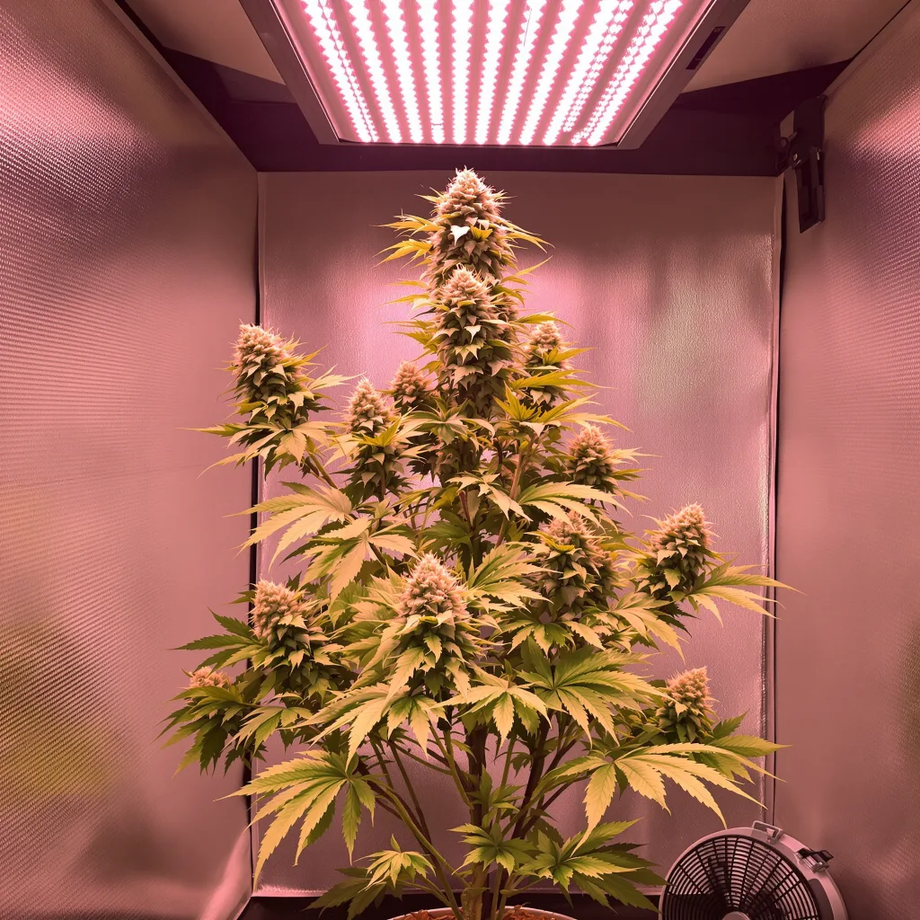 Sour Alien 40% indica / 60% sativa flower with visible trichomes