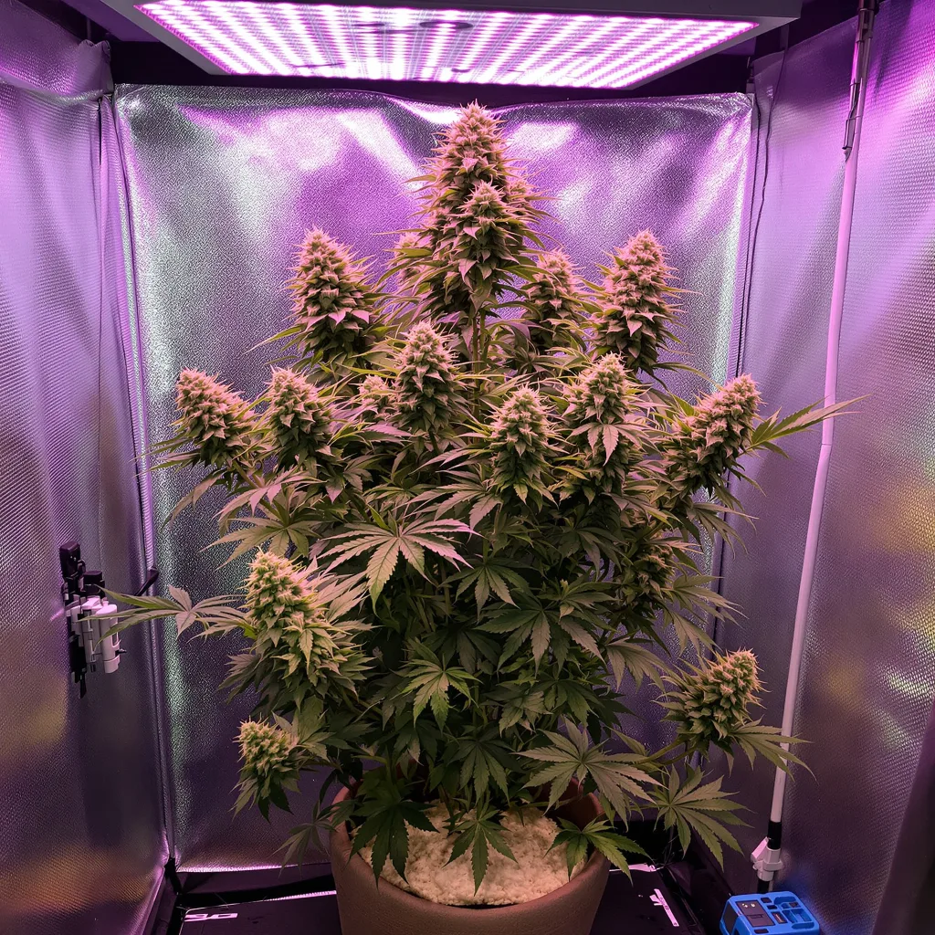 Sour Ape 59% indica / 41% sativa flower with visible trichomes