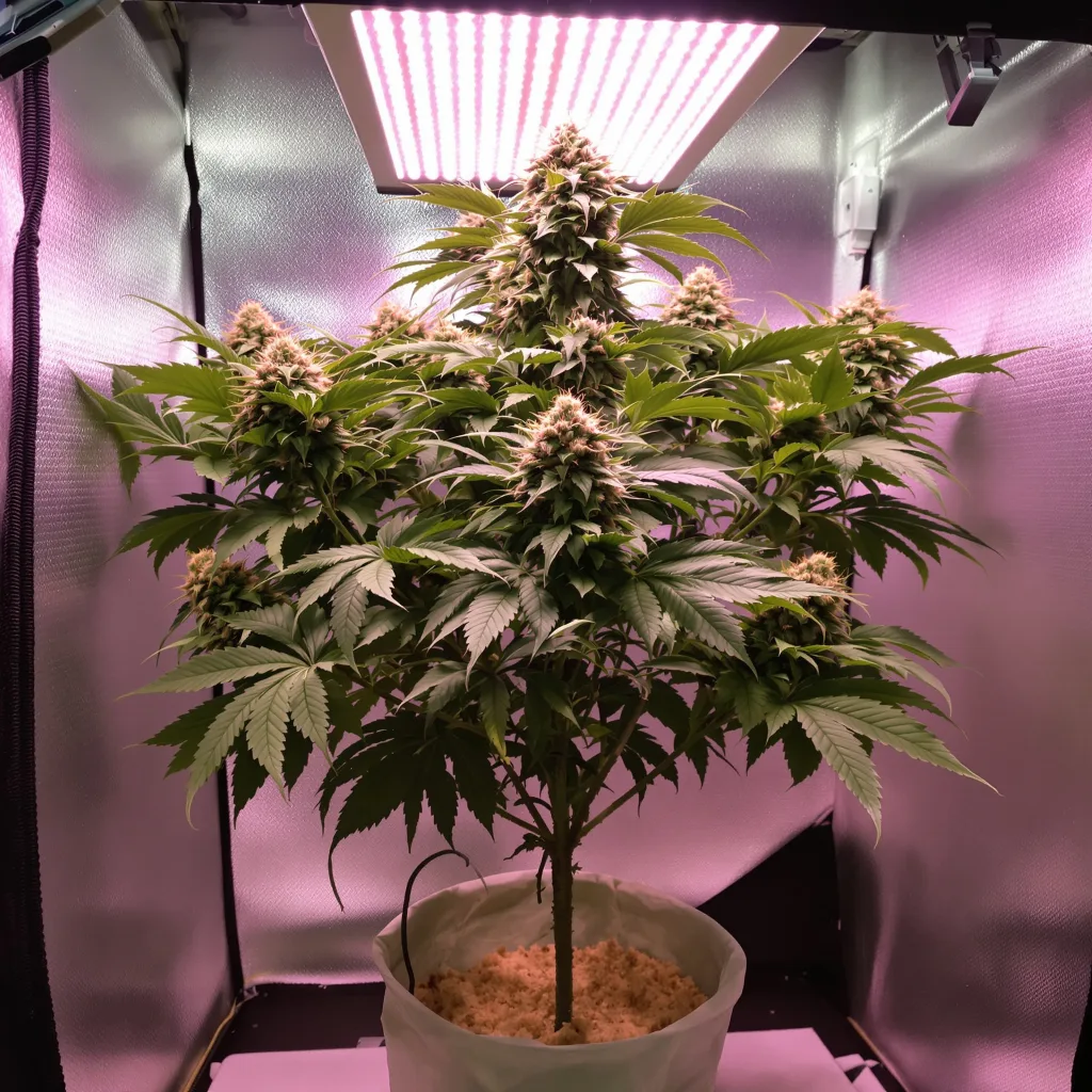Sour Apple 81% indica / 19% sativa flower with visible trichomes