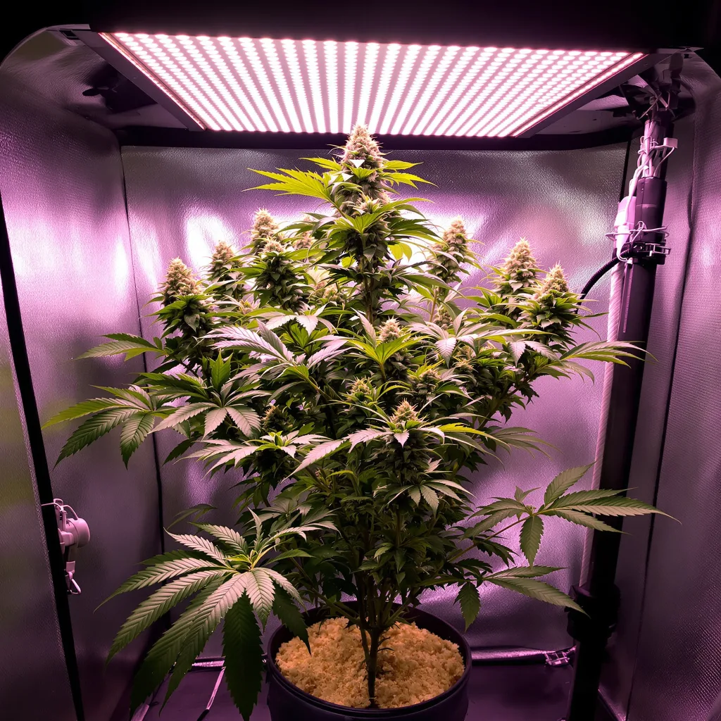 Sour Bubble 81% indica / 19% sativa flower with visible trichomes