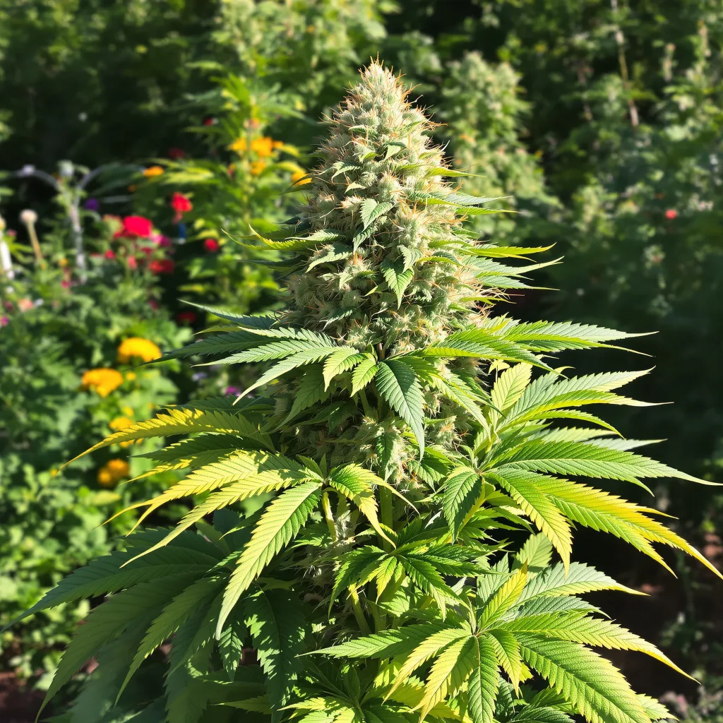 Sour Cheese 88% indica / 12% sativa flower with visible trichomes