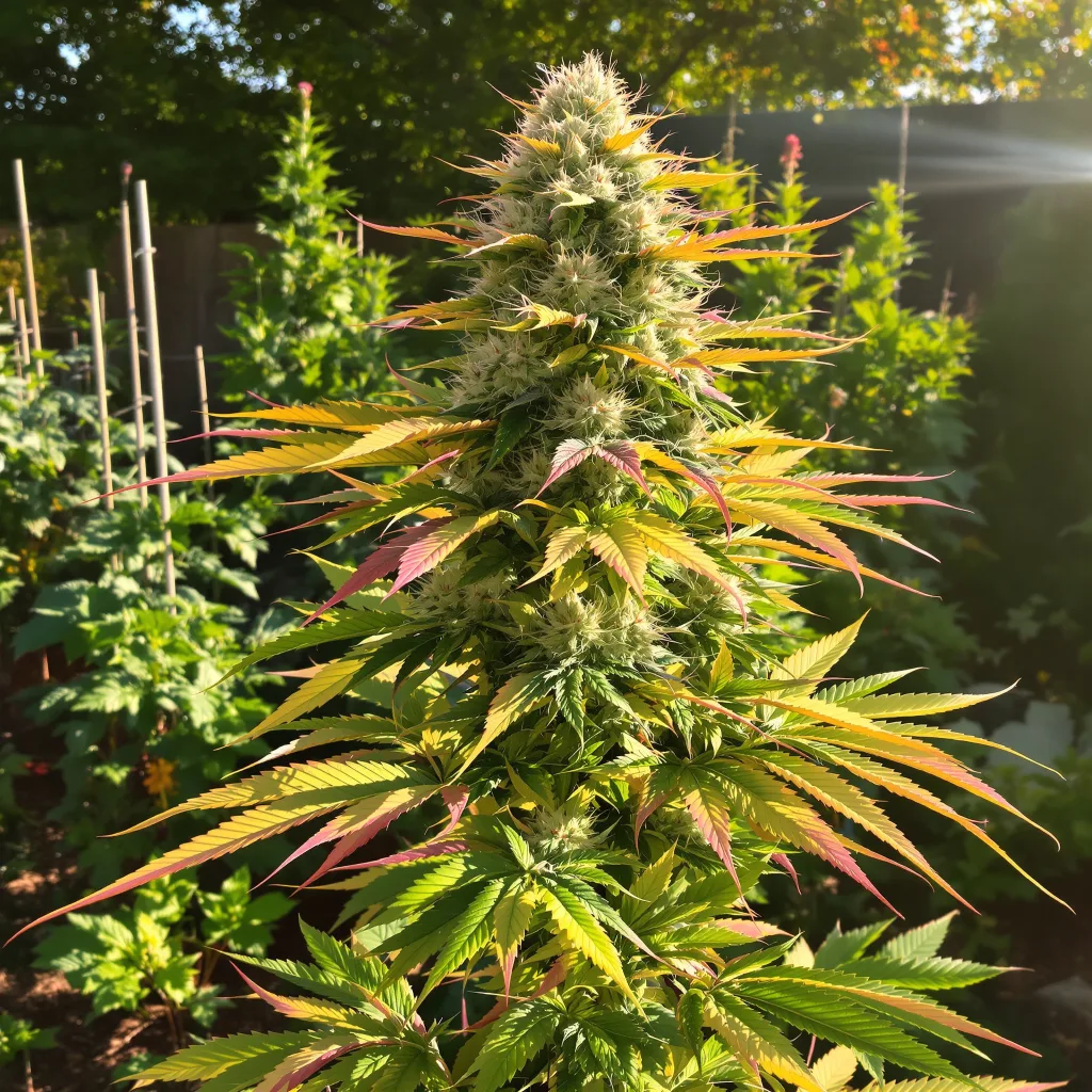 Sour Grape 58% indica / 42% sativa flower with visible trichomes