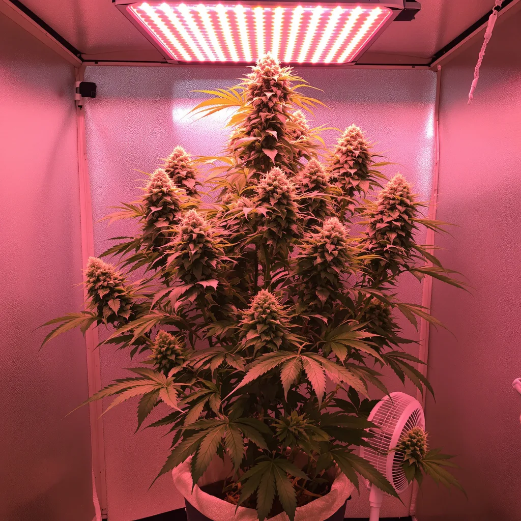 Sour OG 63% indica / 37% sativa flower with visible trichomes