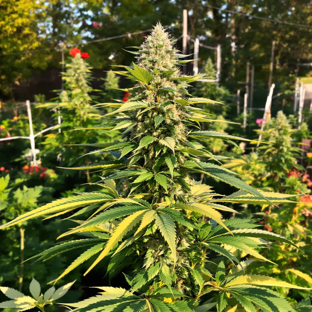 Space Candy 45% indica / 55% sativa flower with visible trichomes