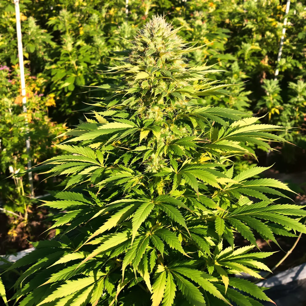 Space Dawg 89% indica / 11% sativa flower with visible trichomes