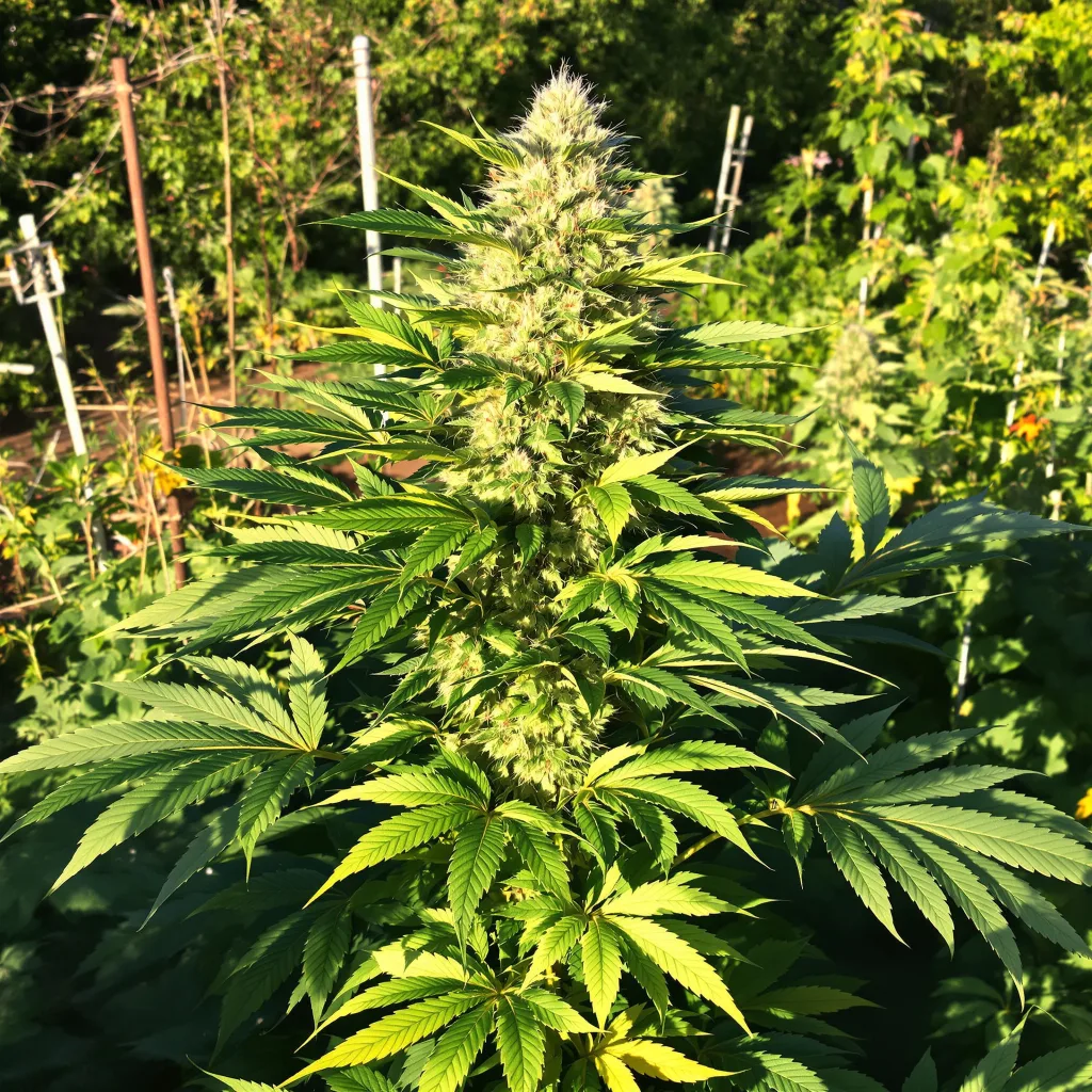 Space Dawg 89% indica / 11% sativa flower with visible trichomes