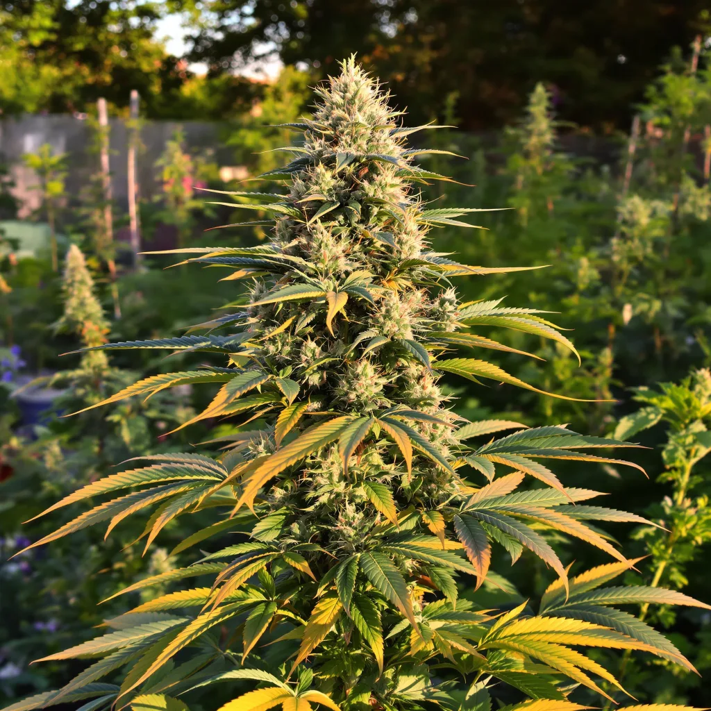 Special Queen 45% indica / 55% sativa flower with visible trichomes