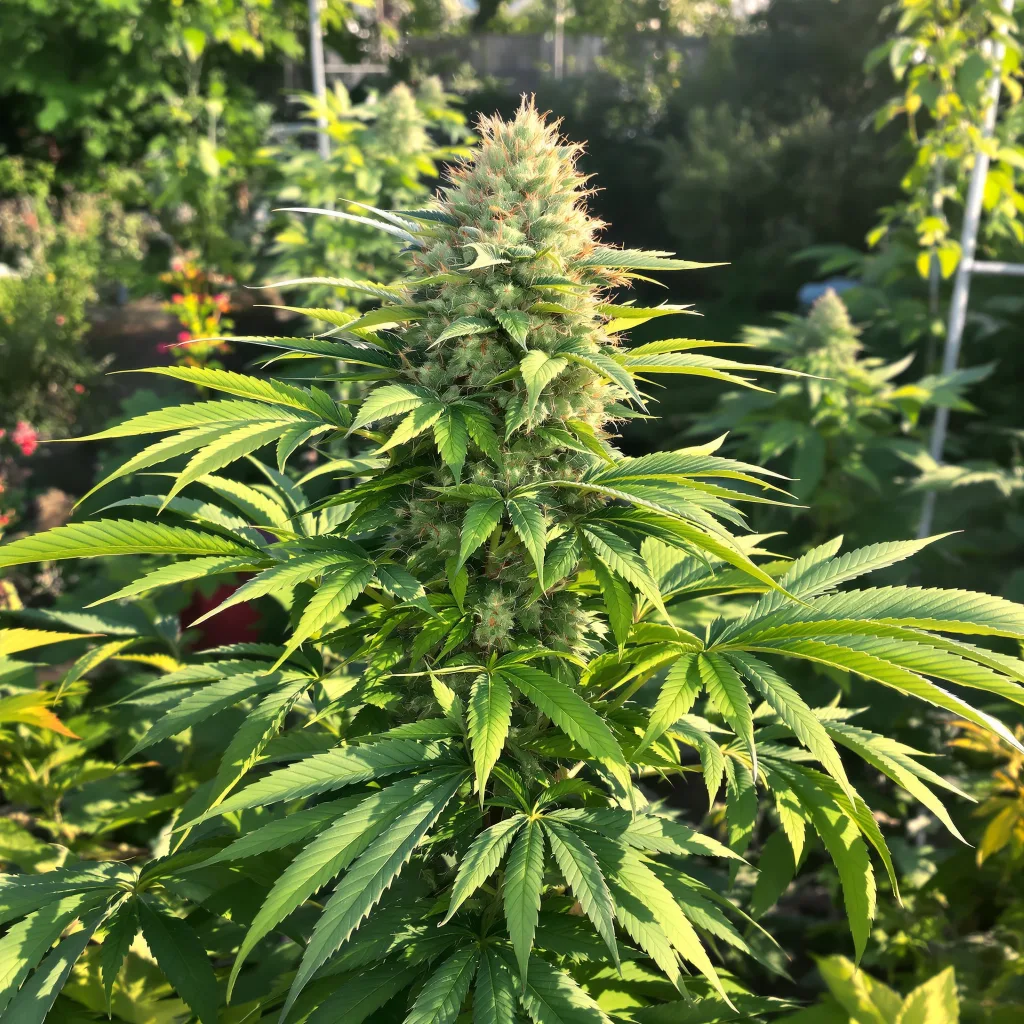 Star Berry 68% indica / 32% sativa flower with visible trichomes