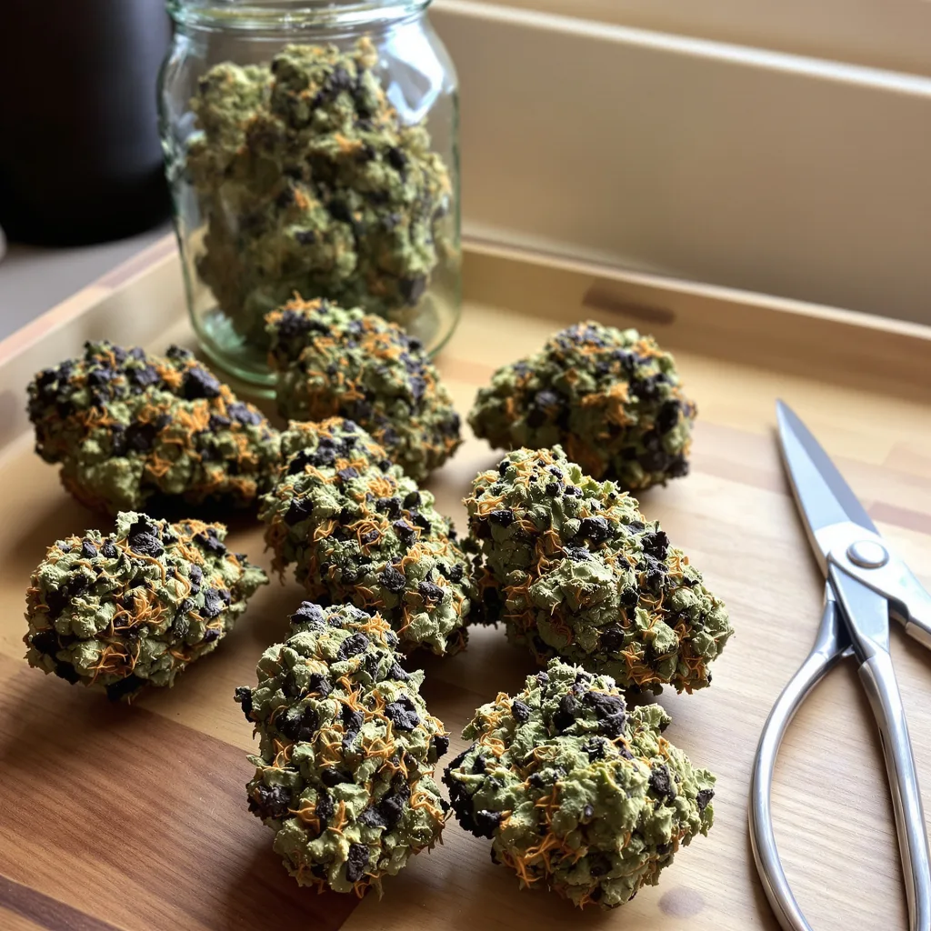 StarBud 76% indica / 24% sativa flower with visible trichomes