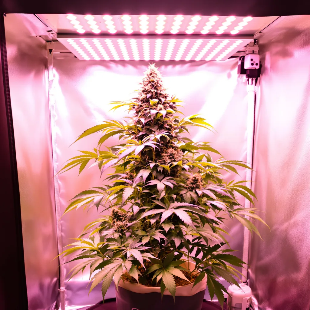StarBud 76% indica / 24% sativa flower with visible trichomes