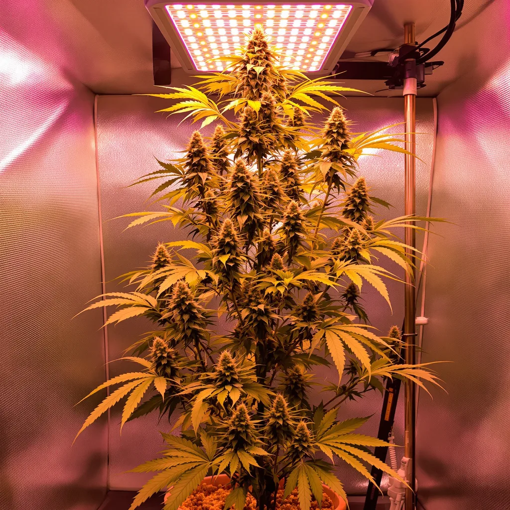 Stardawg 13% indica / 87% sativa flower with visible trichomes