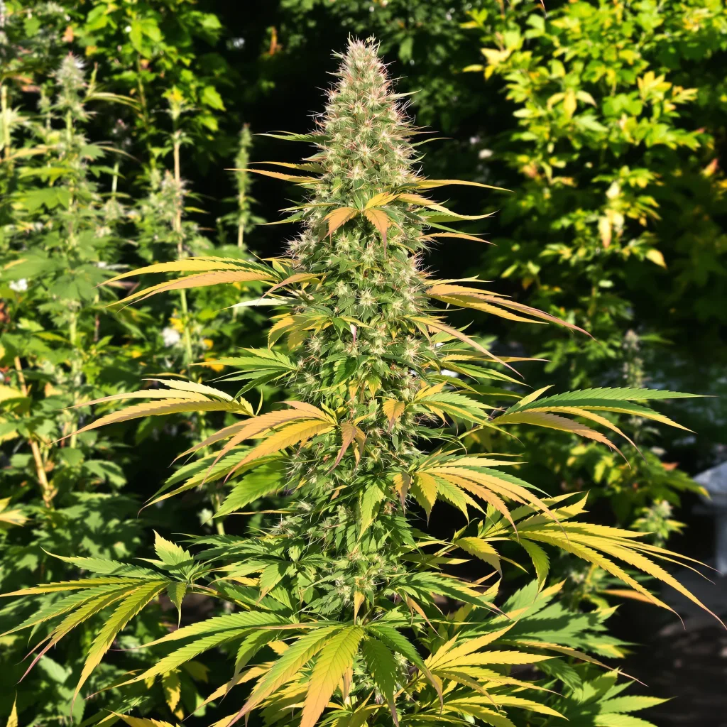 Strawberry Fields 60% indica / 40% sativa flower with visible trichomes