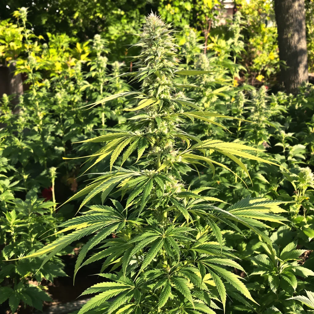 Strawberry Haze 25% indica / 75% sativa flower with visible trichomes