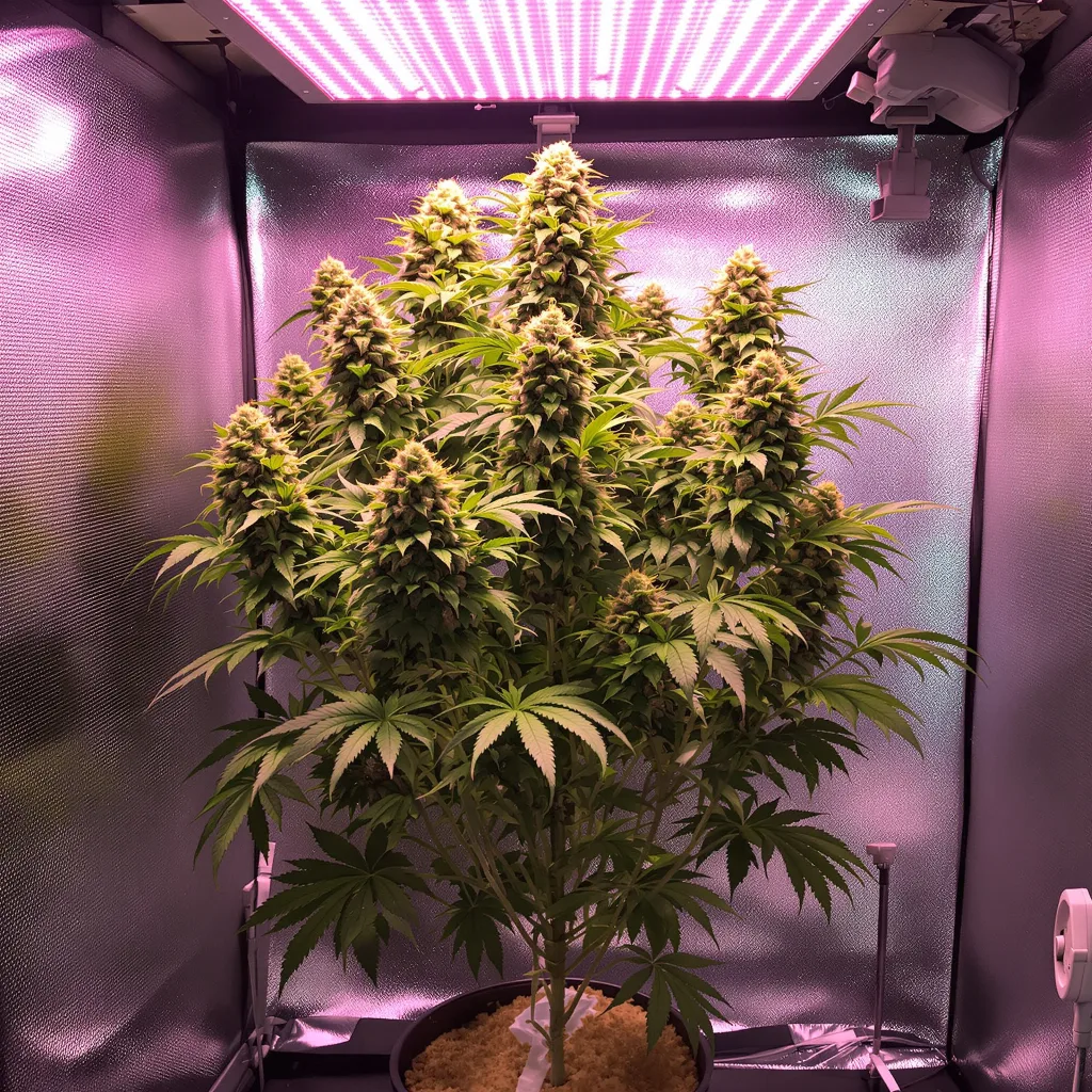 Strawberry Lemonade 40% indica / 60% sativa flower with visible trichomes