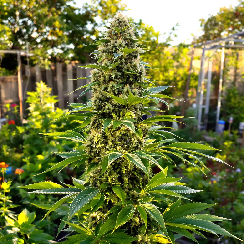 Strawberry Lemonade 40% indica / 60% sativa flower with visible trichomes