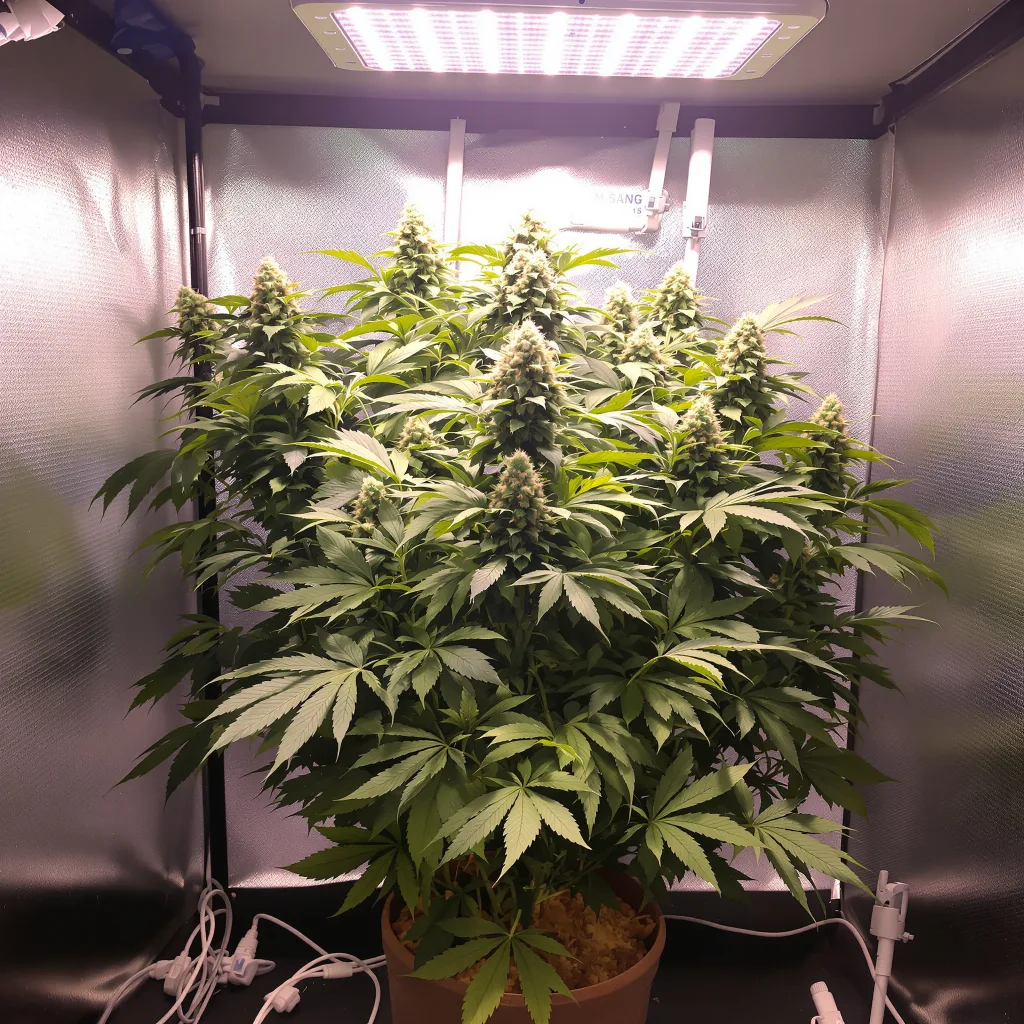 Super Bud 78% indica / 22% sativa flower with visible trichomes