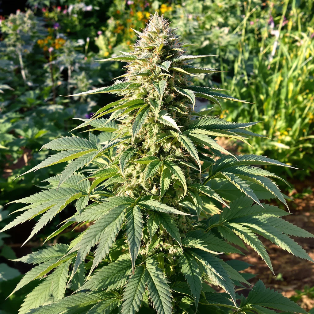 Super Bud 78% indica / 22% sativa flower with visible trichomes