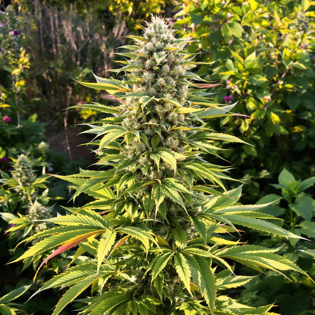 Super Jack 60% indica / 40% sativa flower with visible trichomes