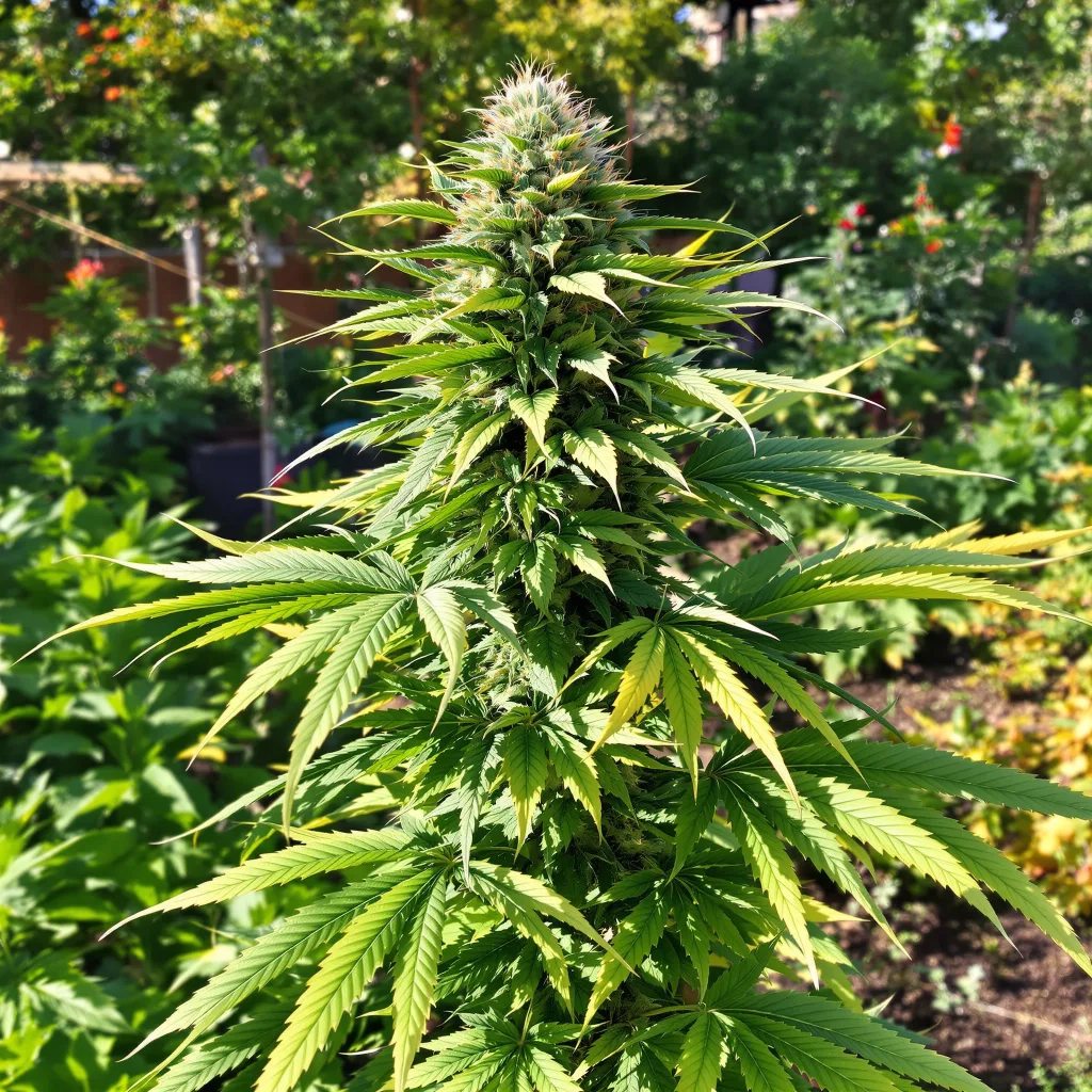 Super Kush 71% indica / 29% sativa flower with visible trichomes