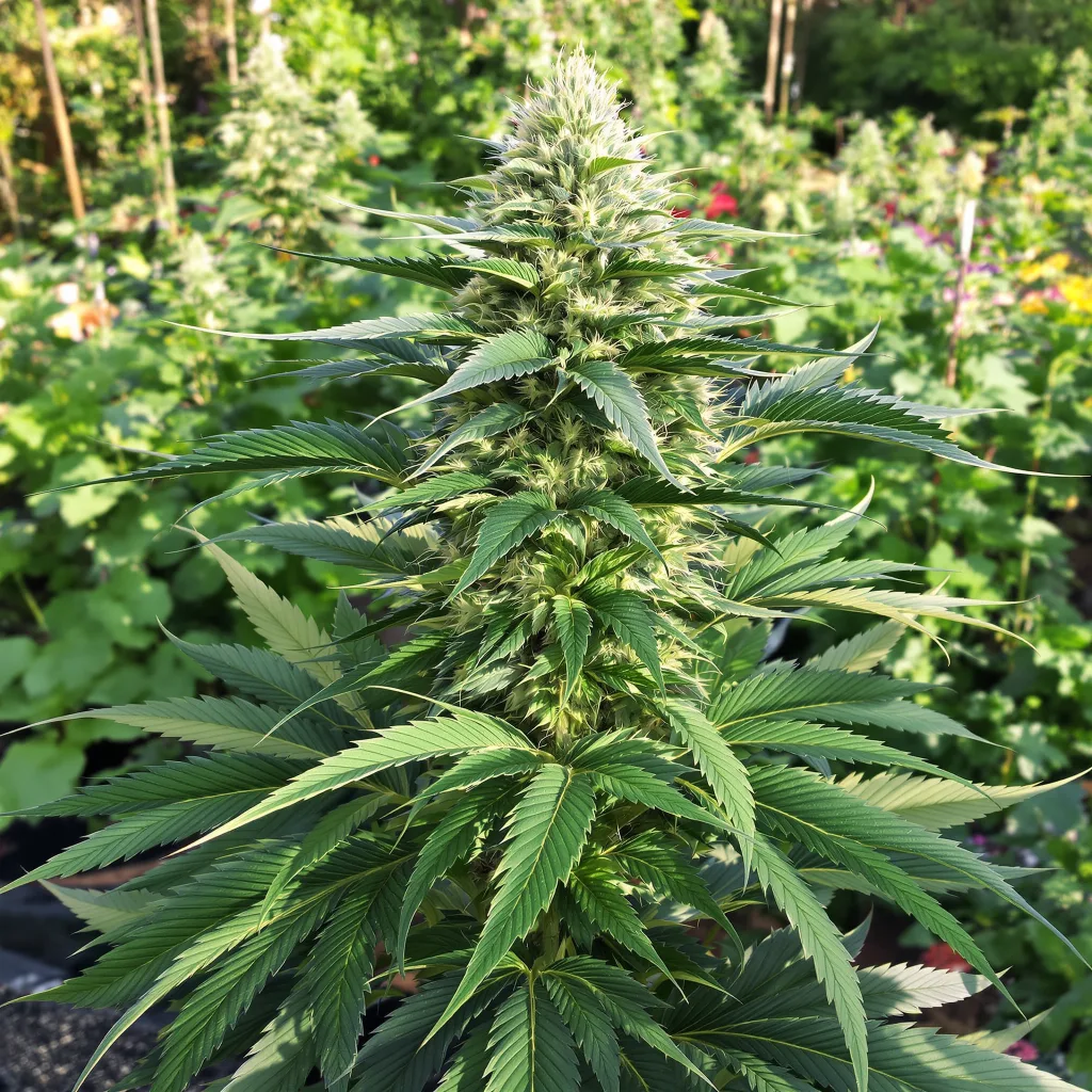 Super Skunk 70% indica / 30% sativa flower with visible trichomes