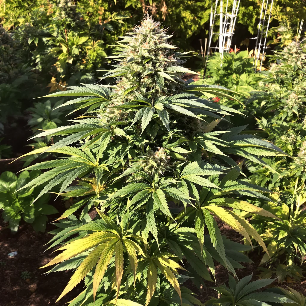 Super Skunk 70% indica / 30% sativa flower with visible trichomes