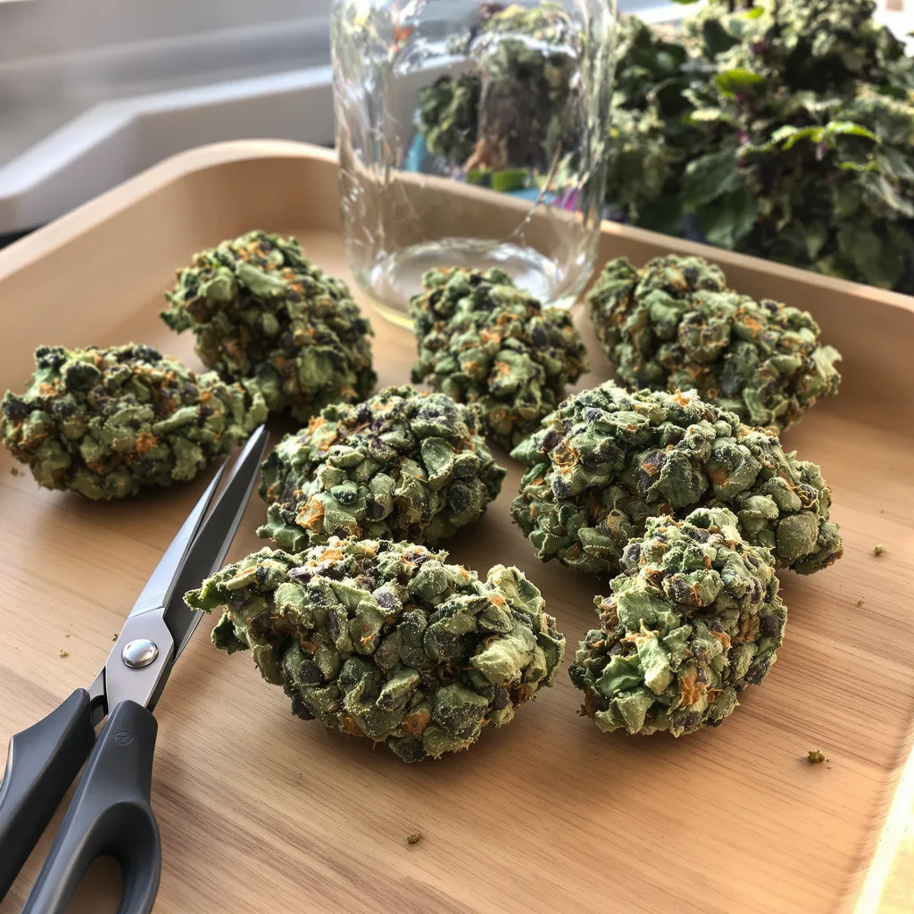 Superman OG 63% indica / 37% sativa flower with visible trichomes