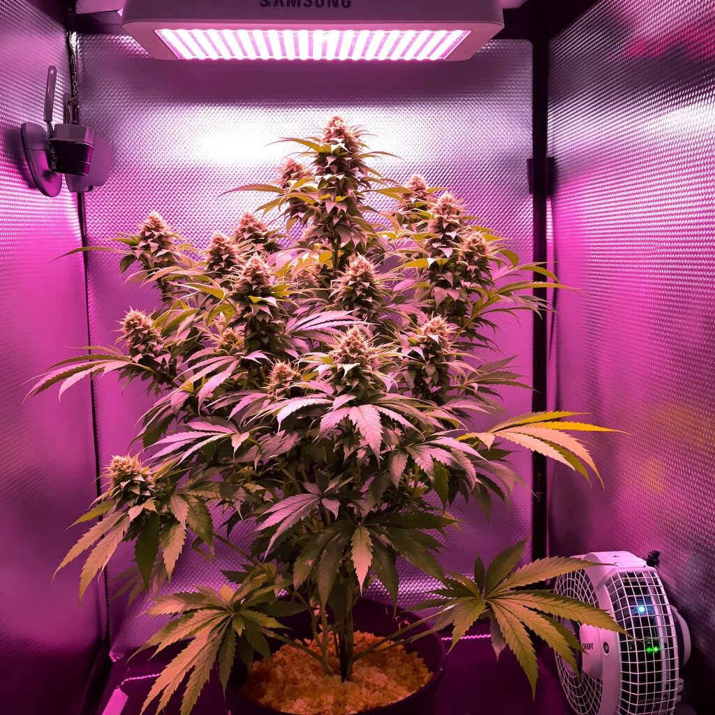 Sweet Baby Jane 82% indica / 18% sativa flower with visible trichomes