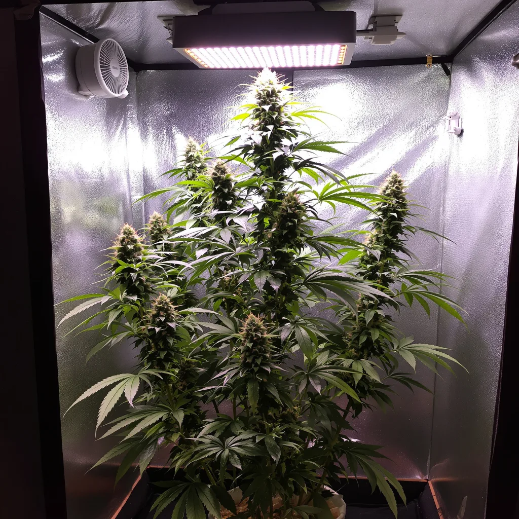 Sweet Cheese 17% indica / 83% sativa flower with visible trichomes