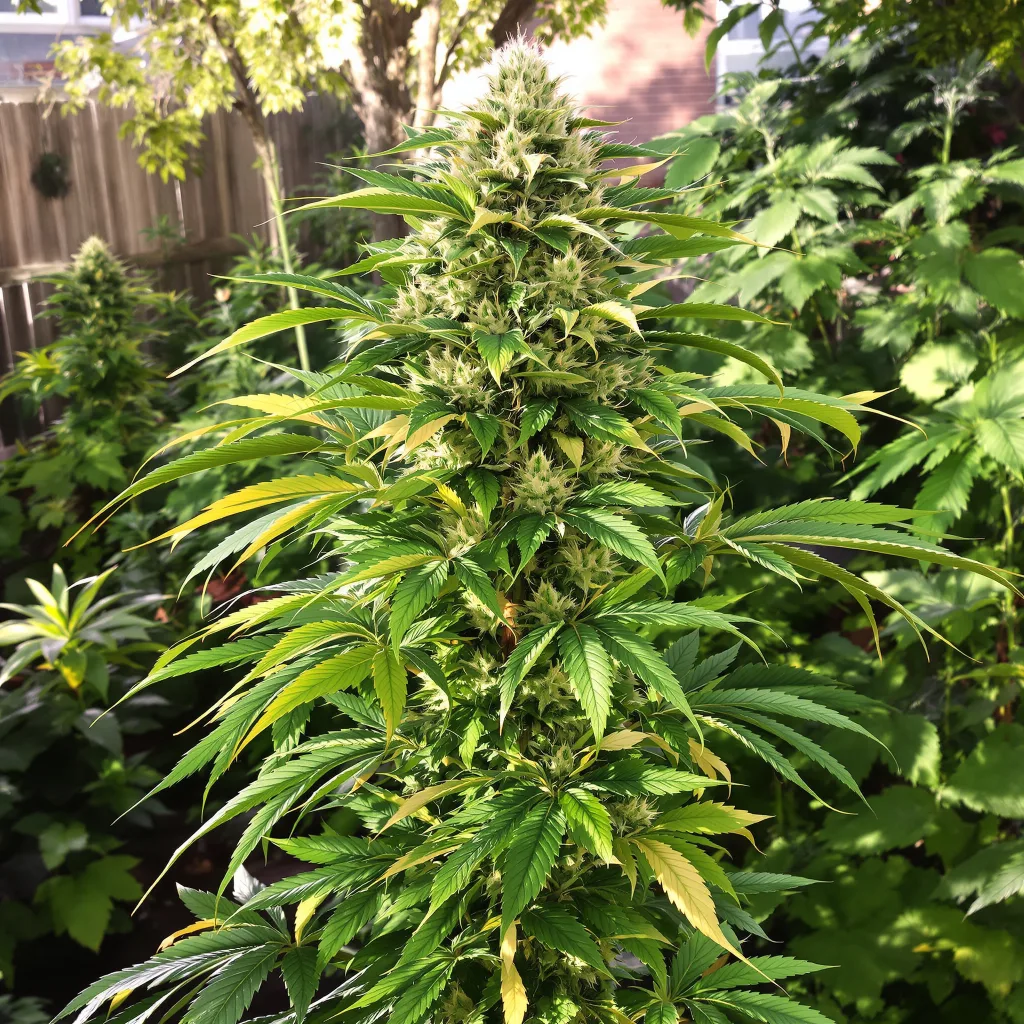 Sweet Deep Grapefruit 70% indica / 30% sativa flower with visible trichomes