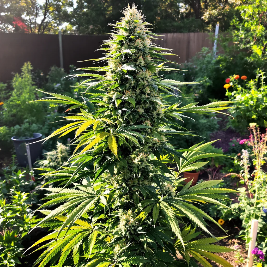 Sweet Pebbles 49% indica / 51% sativa flower with visible trichomes