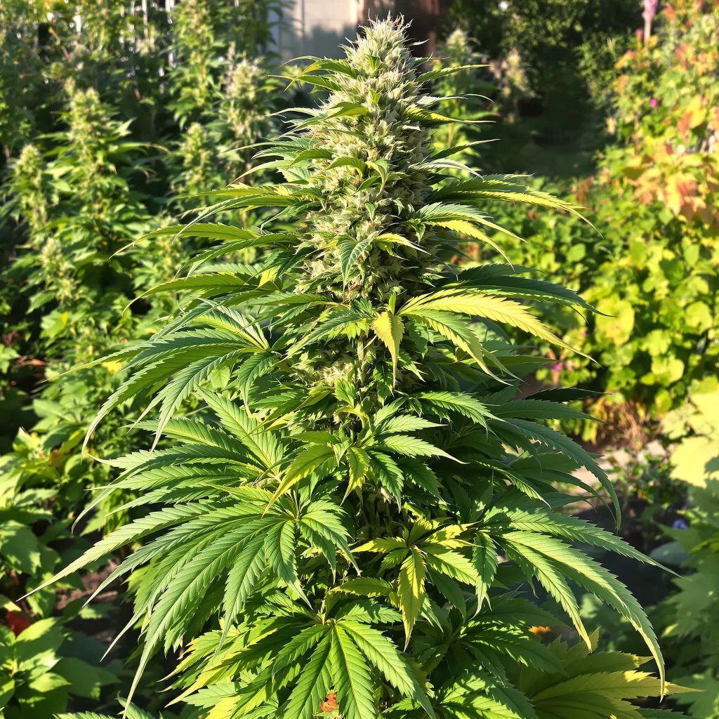Tangerine Kush 70% indica / 30% sativa flower with visible trichomes