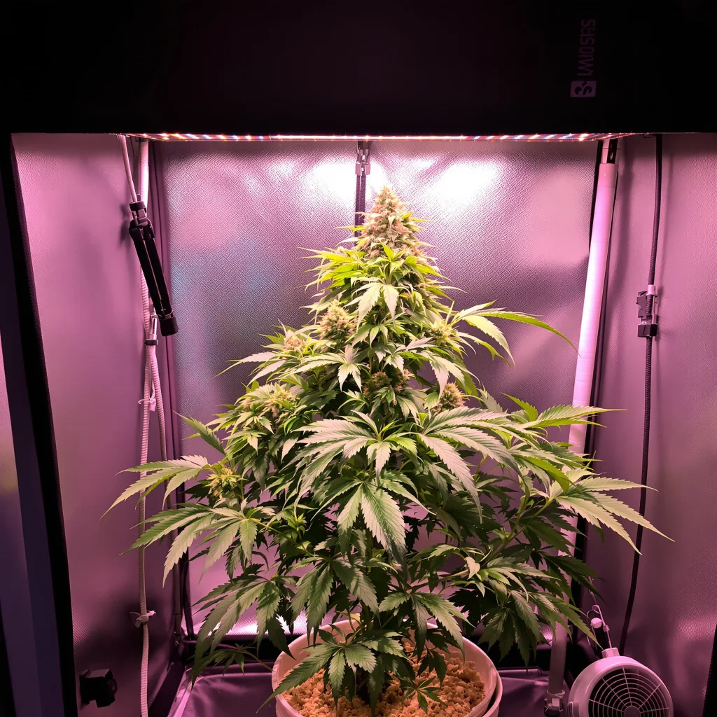 Tangerine Kush 70% indica / 30% sativa flower with visible trichomes