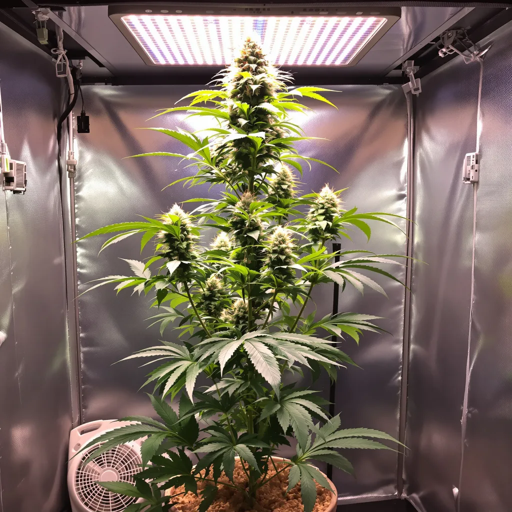 Tangilope 10% indica / 90% sativa flower with visible trichomes