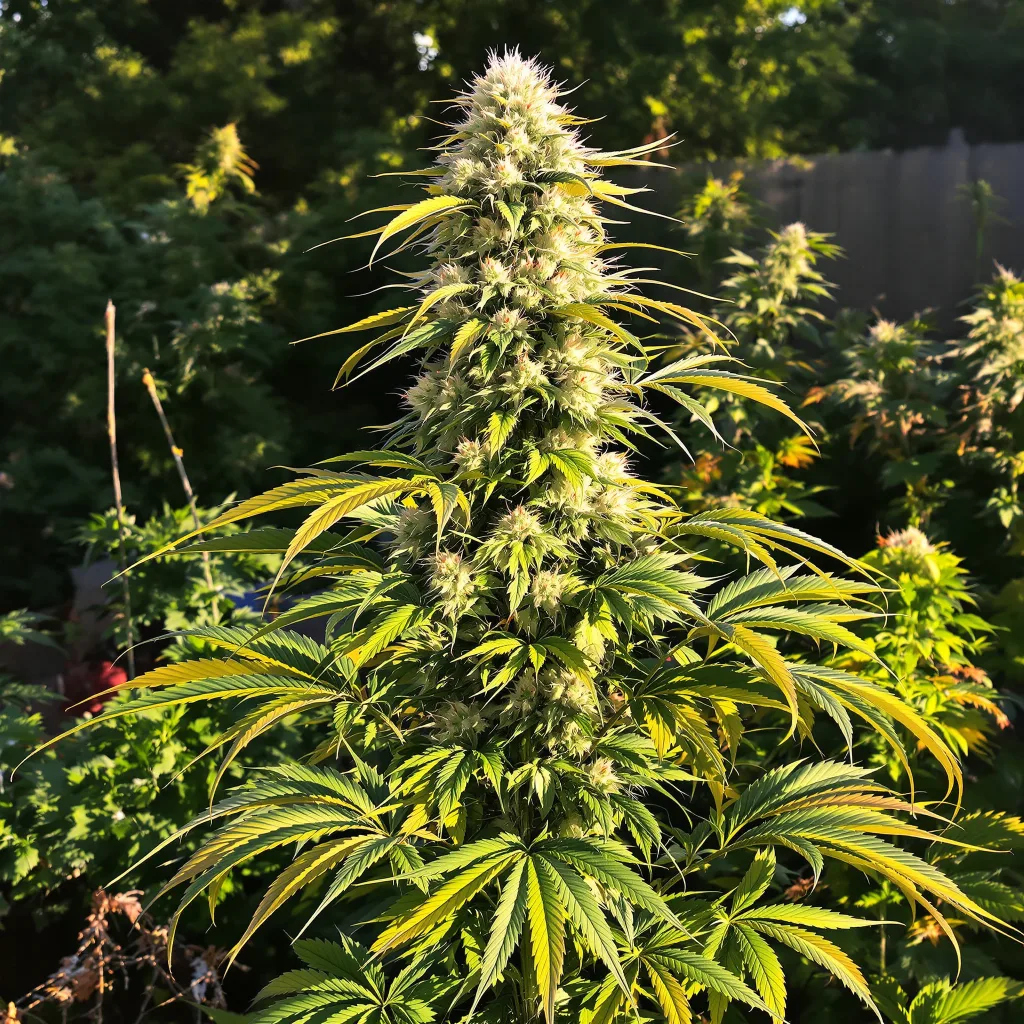 Tangilope 10% indica / 90% sativa flower with visible trichomes
