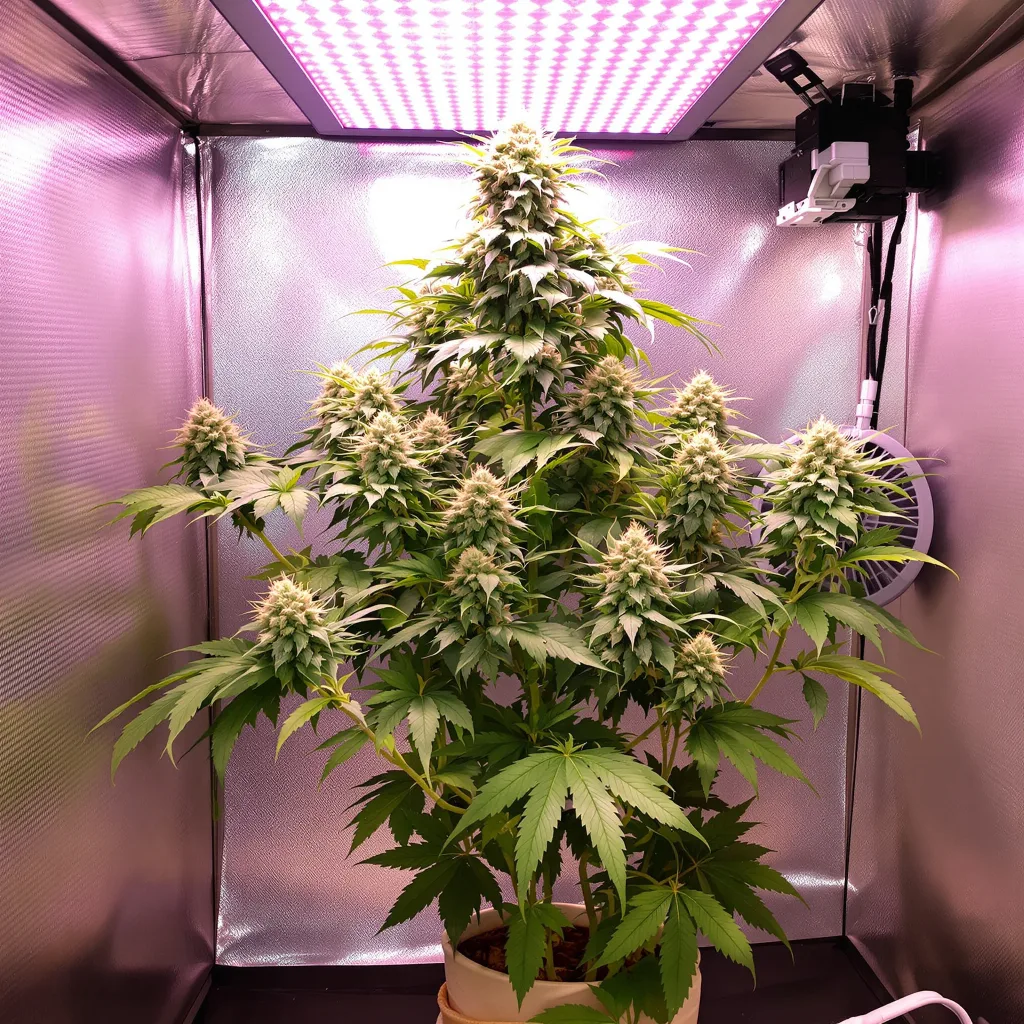 Tango 53% indica / 47% sativa flower with visible trichomes