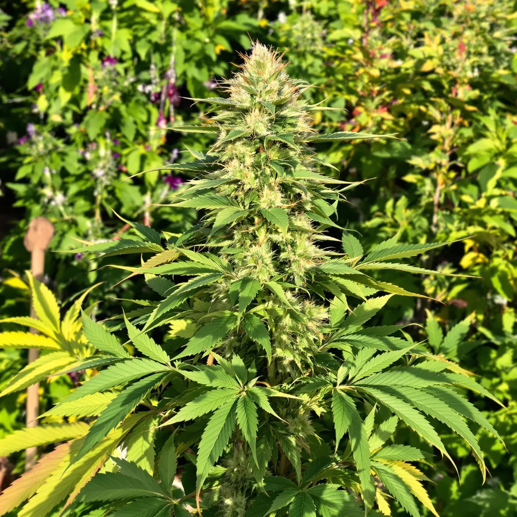The OX 83% indica / 17% sativa flower with visible trichomes
