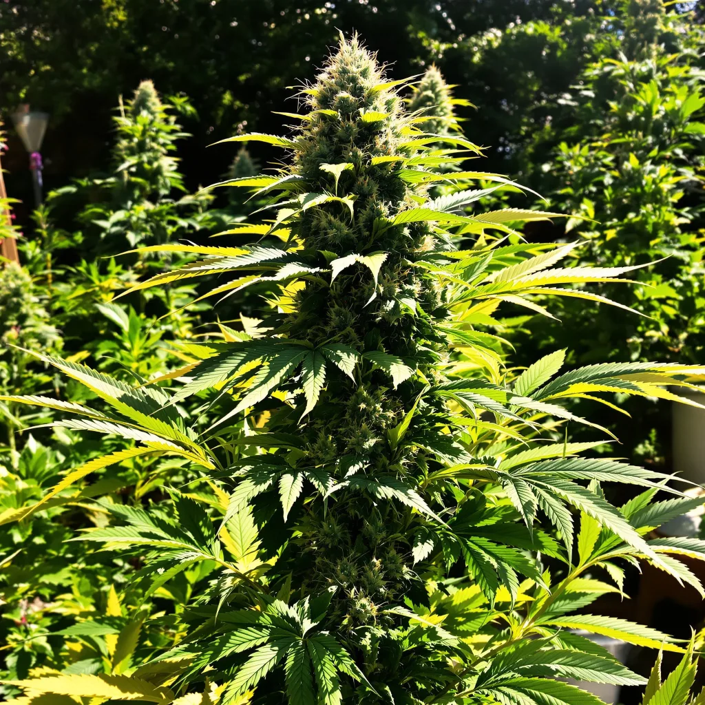 The OX 83% indica / 17% sativa flower with visible trichomes