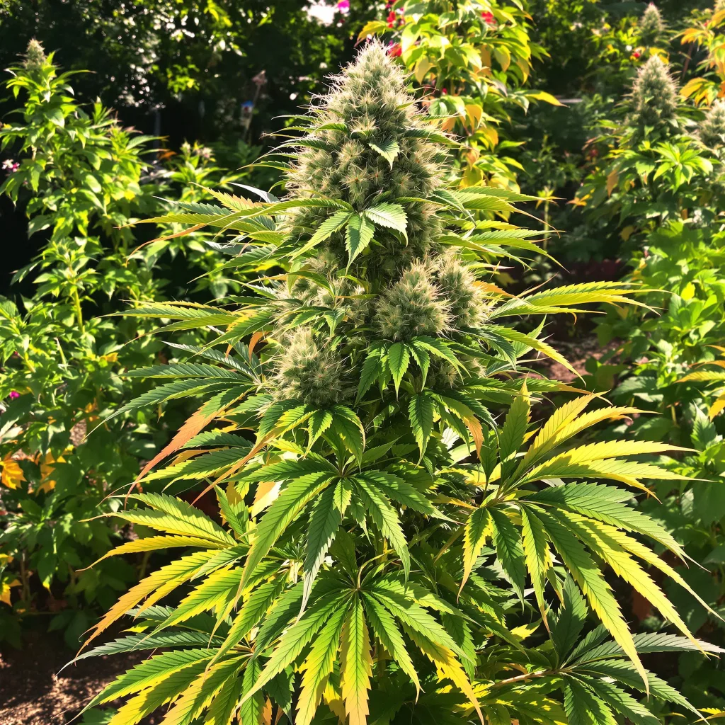 The Sister 77% indica / 23% sativa flower with visible trichomes