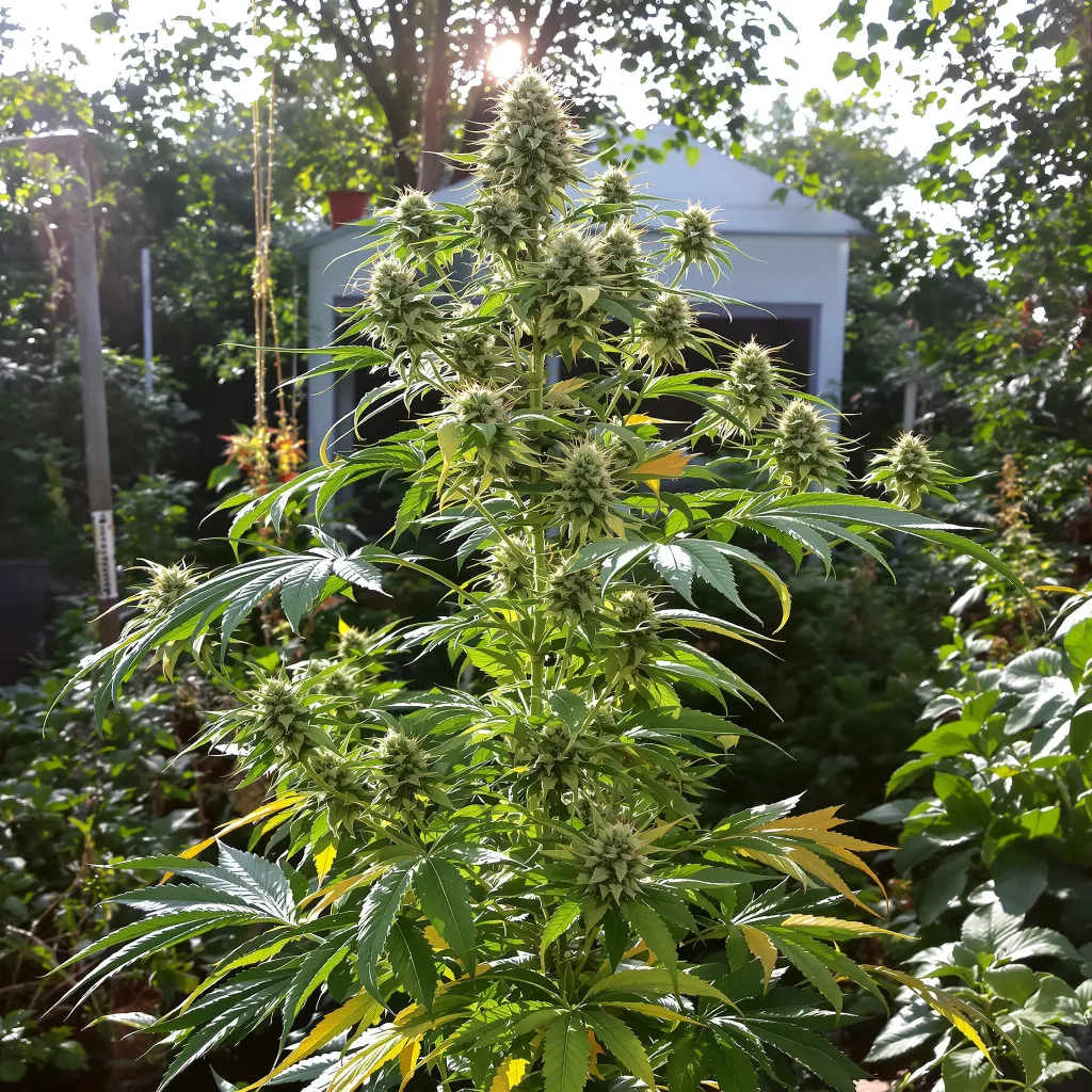 Thin Mint GSC 50% indica / 40% sativa flower with visible trichomes