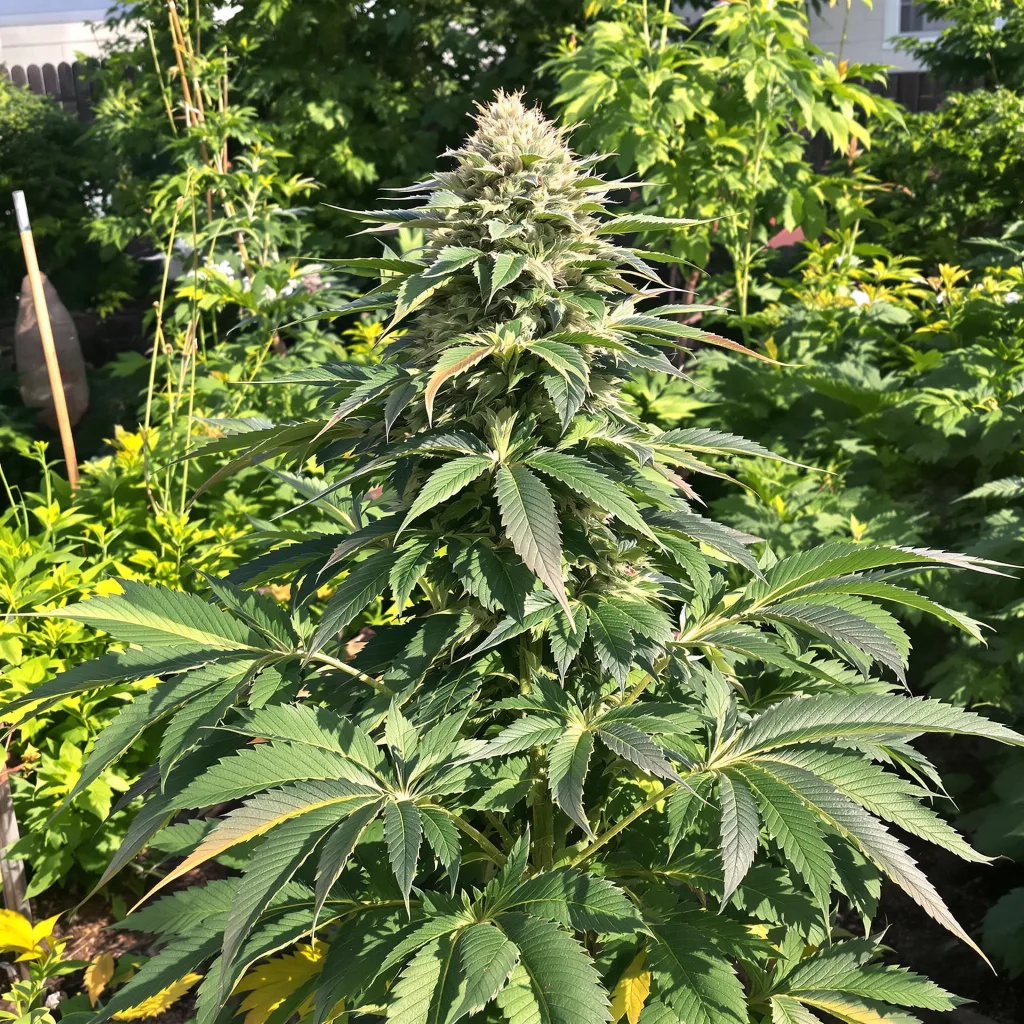 Training Day 66% indica / 34% sativa flower with visible trichomes