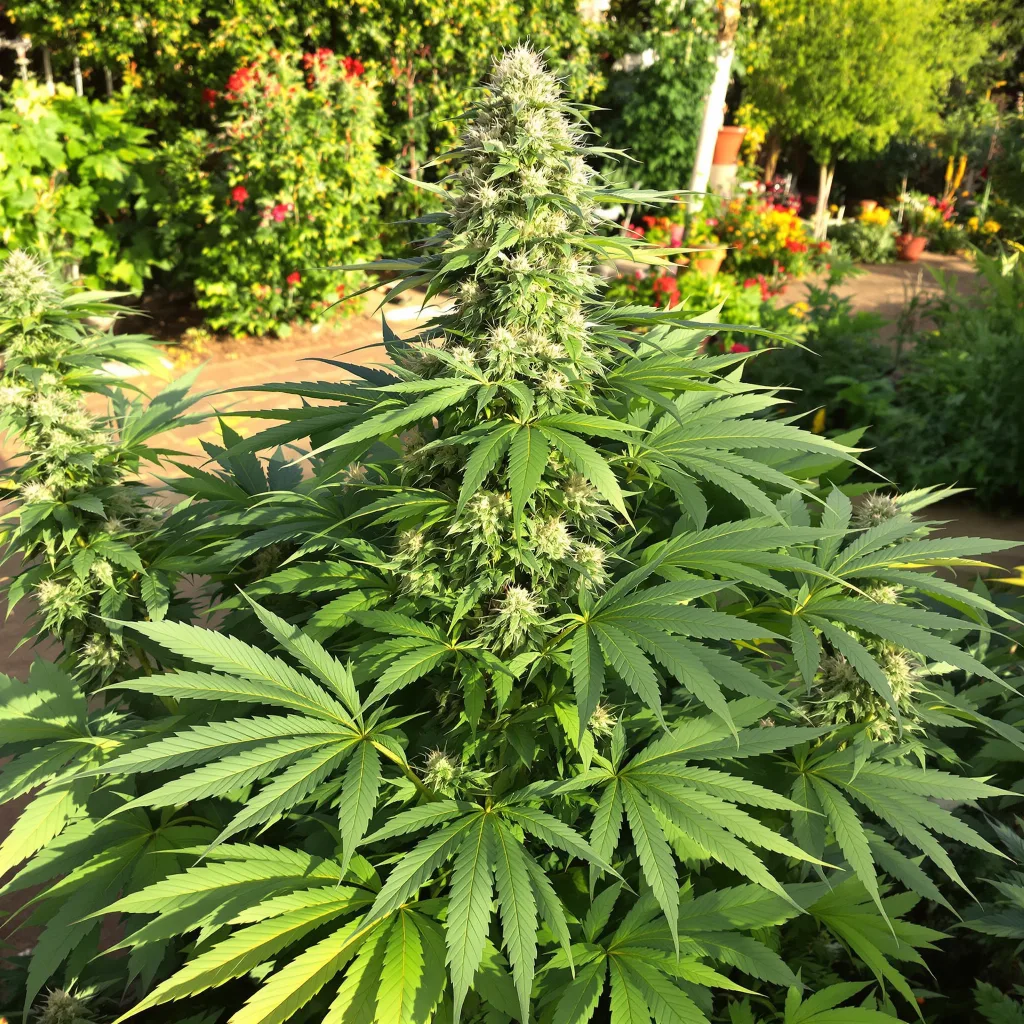 Trash 89% indica / 11% sativa flower with visible trichomes
