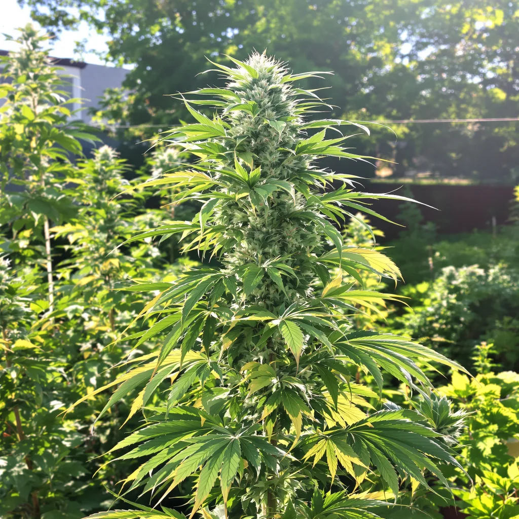 Trinity 25% indica / 75% sativa flower with visible trichomes