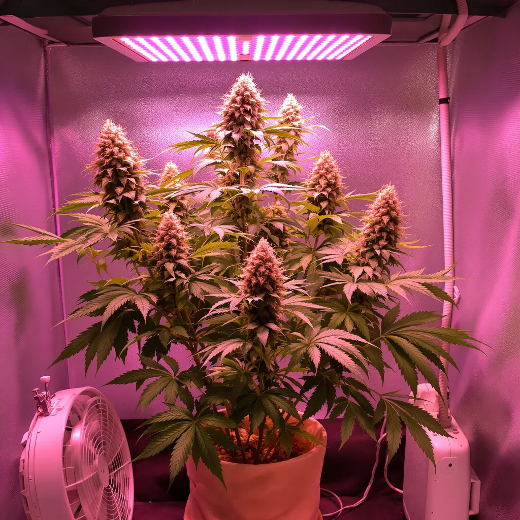 Triple Cheese 70% indica / 30% sativa flower with visible trichomes