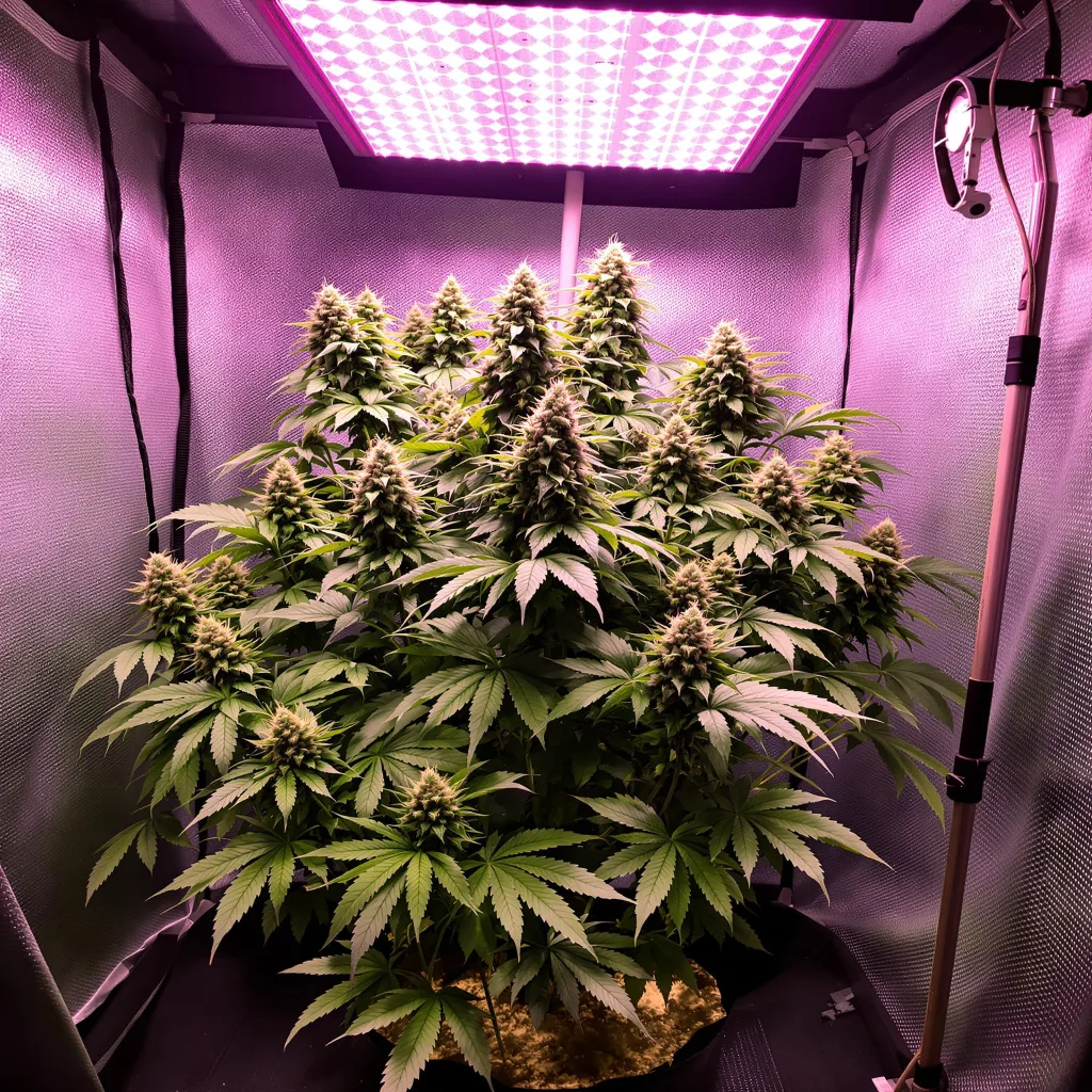 True OG 75% indica / 25% sativa flower with visible trichomes