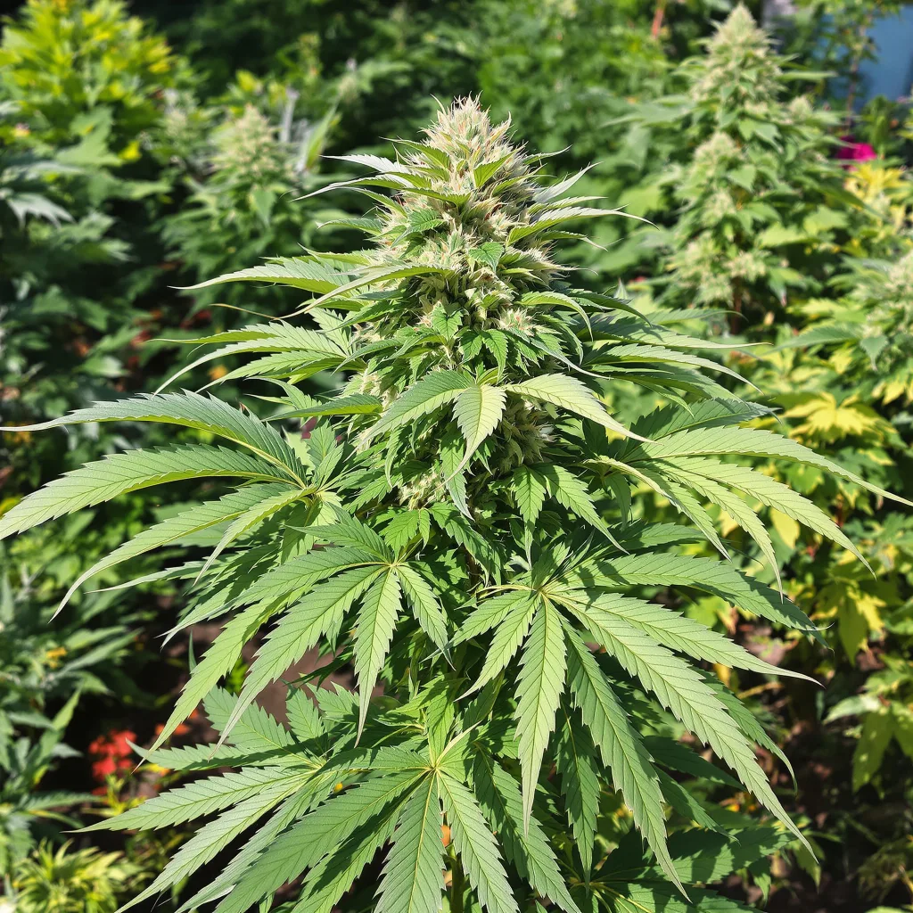 True OG 75% indica / 25% sativa flower with visible trichomes