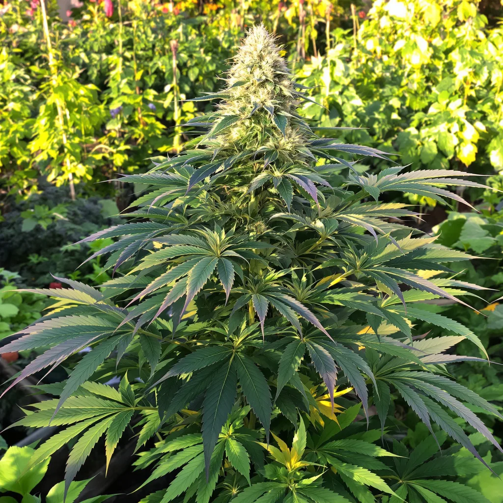 Tyson 85% indica / 15% sativa flower with visible trichomes