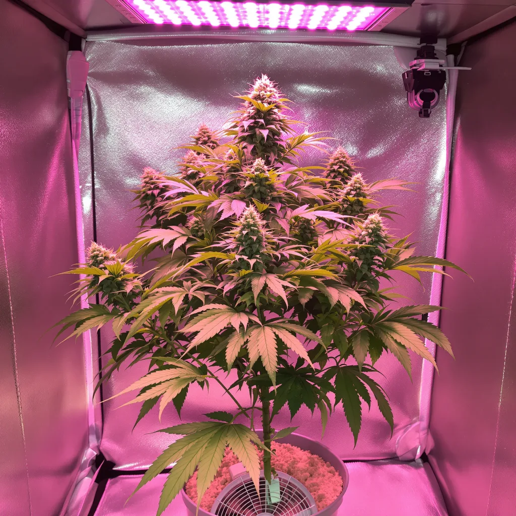 Tyson 85% indica / 15% sativa flower with visible trichomes
