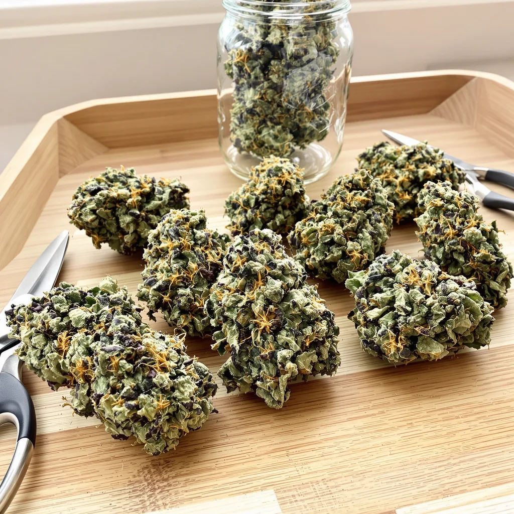 U2 Kush 88% indica / 12% sativa flower with visible trichomes