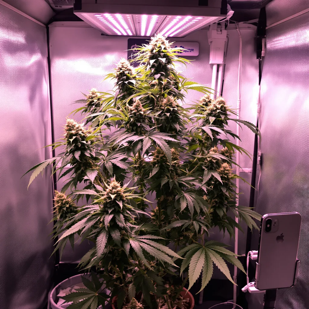 UK Cheese 40% indica / 50% sativa flower with visible trichomes