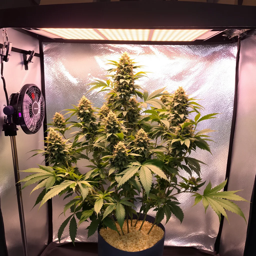 UW 80% indica / 20% sativa flower with visible trichomes